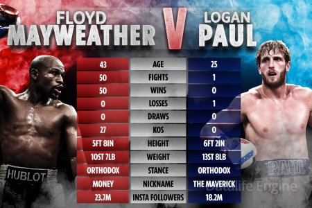 Floyd Mayweather Jr. vs Logan Paul Prévisions de Combat
